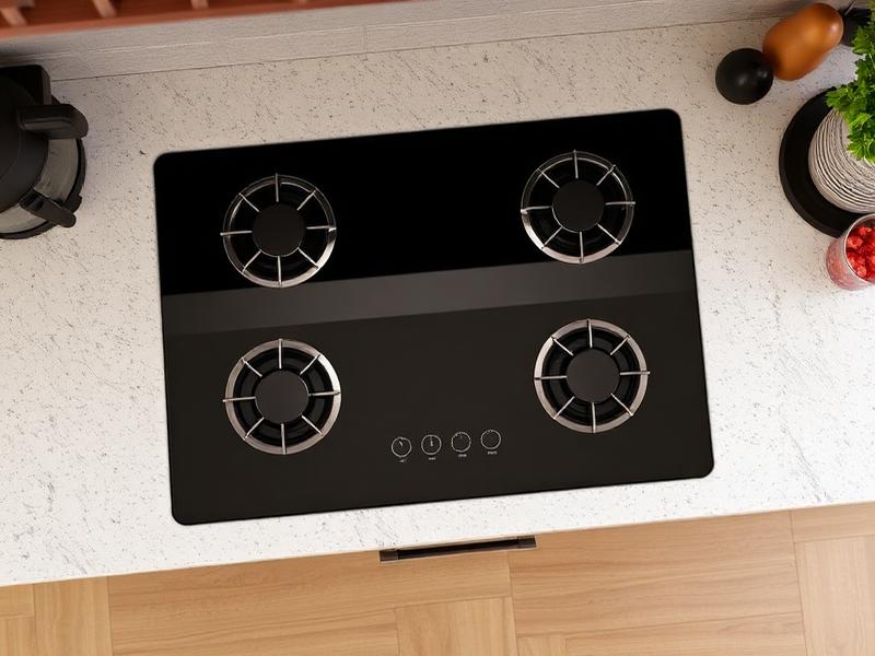 Built-in glass hobs